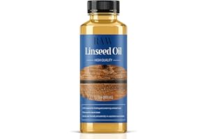 LIIZOUSUDA Raw Linseed Oil for Wood Protection - Natural Linseed Oil Refreshes Wood Naturally - Repair and Condition Wood Patio Furniture, Decks - 7.1 oz