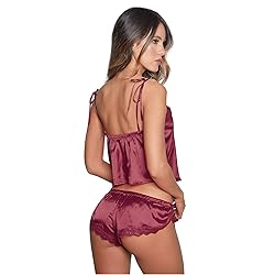 Besame Babydoll Women Sexy Lingerie Shiny Satin