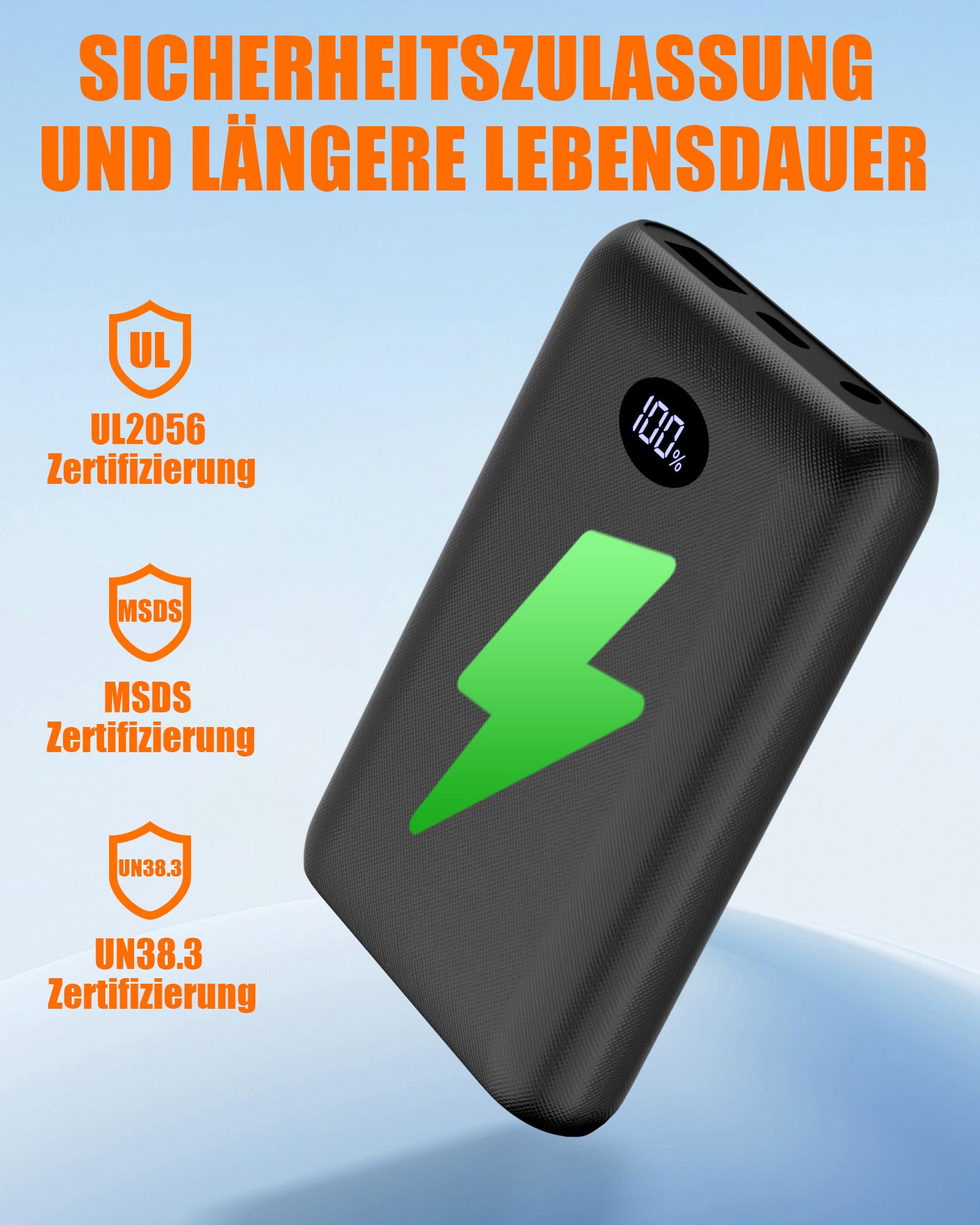7,4V 2A 10000mAh Powerbank Für Heizweste Jacke Hose Und Beheizbare Unterwäsche – 5V3A Ersatzakku Für Heizkleidung 6