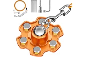 Tivray Dog Tie Out Stake and Cable, 360° Swivel Stake No Tangle, Heavy Duty Tether for Yard with 20 ft Cable, 6 Screw, Dog Ru