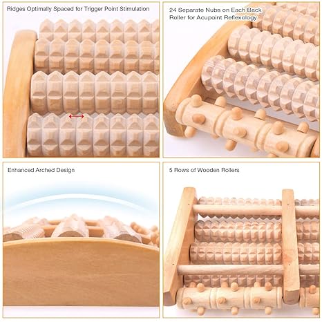 IREGRO wałek do masażu stóp, łagodzi ból łuku stopy i ...