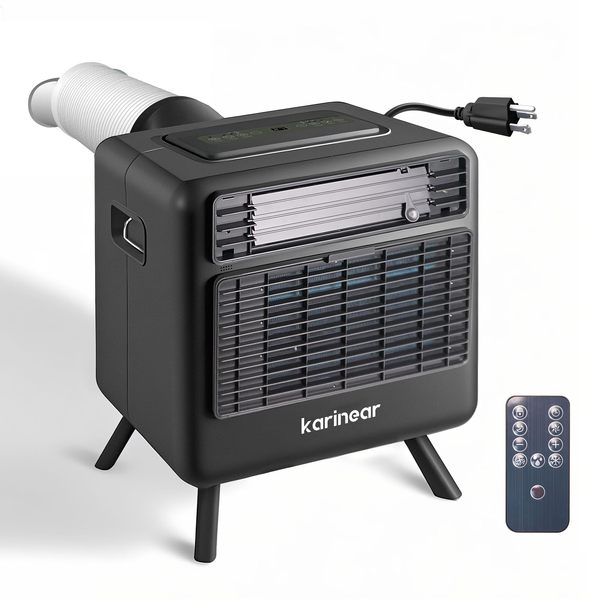 Photo 1 of (PARTIAL SET) (PARTS) (NON-FUNCTIONAL) Portable Air Conditioners for Camping, Tent Air Conditioner, 3300BTU, 436W AC Unit Fast Cooling Down to 60°F, 3 Cooling Modes, 24 Hour Timer, Suitable for Camping, RVs, Outdoors and Indoors, Black