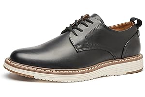 CLOWSE Men's Casual Dress Oxford Shoes Fashion Business Formal Shoes Comfortable Work Office Shoes