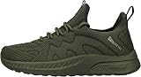Feethit Men Running Shoes Breathable Lightweight Training Trainers Green UK11 view 4