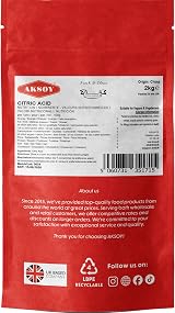AKSOY Citric Acid Food Grade 2KG Non-GMO Anhydrous Bath Bombs Cleaning view 5