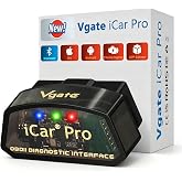 Vgate iCar Pro Bluetooth 4.0 OBD2 Code Reader OBDII Fault Diagnostic Tool Compatible Car Adapter Check Engine Light for iOS, iPhone, Android and Windows