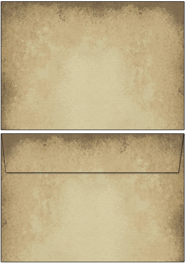 Ideenstadl 6602-C6 Old Paper Envelopes DIN C6 without Window Pack of 50