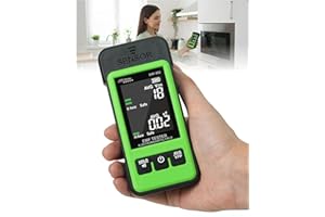 EMF Detector EMF-802 by VVV-Group | Electromagnetic Radiation Meter with Electric & Magnetic Field Detection, Peak/Average Modes, LCD Alarm | EMF Reader for Home, Office, RF Safety