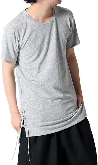 Amazon アズスーパーソニック As Super Sonic カットソー ロング モード系 レースアップ メンズ Tシャツ カットソー 通販