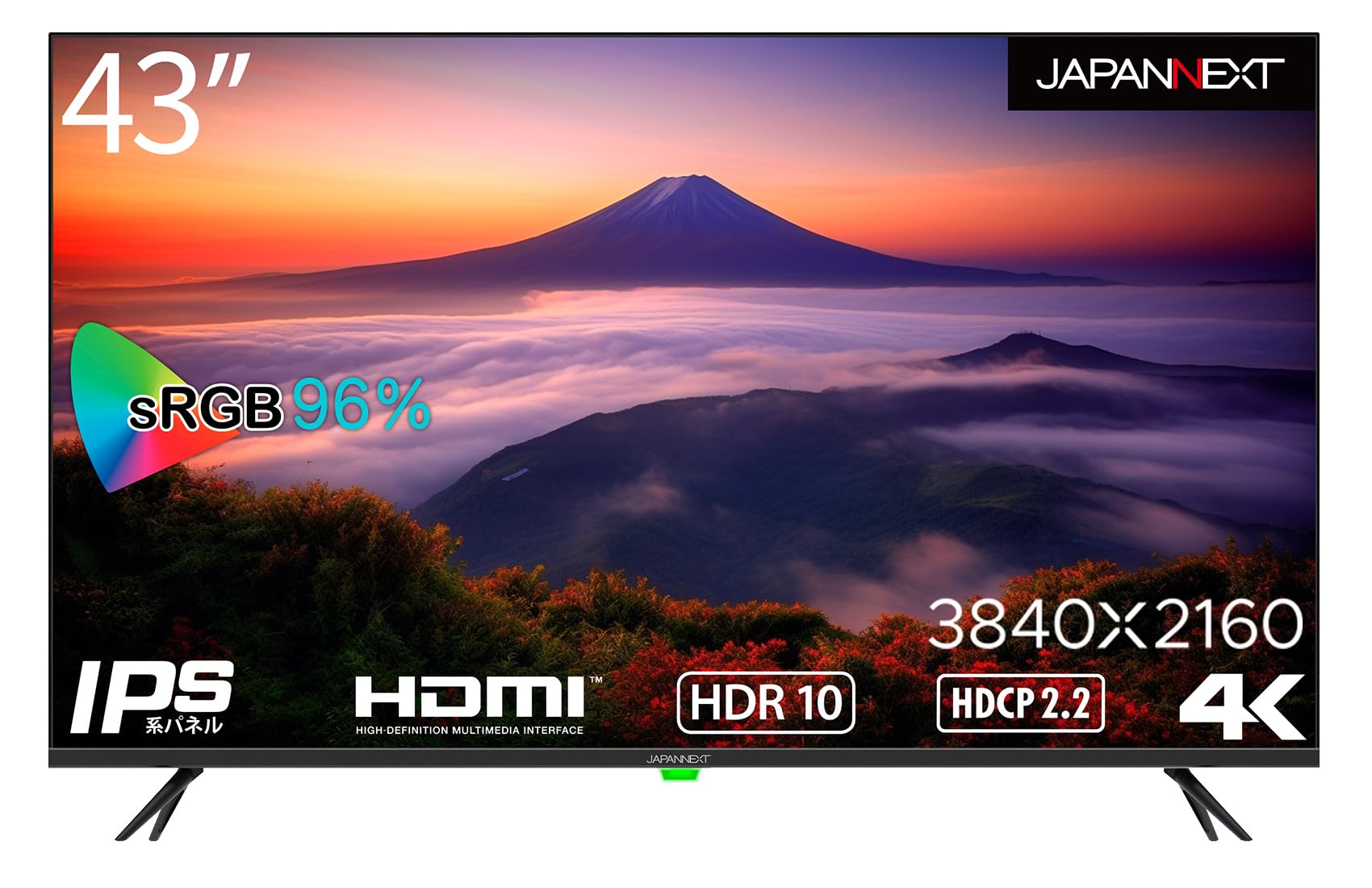 JAPANNEXT JN-IPS4302TUHDR 液晶ディスプレイ 43型 2年保証モデル ジャパンネクストの商品画像
