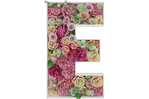 JW PASSION - PREMIUM QUALITY, MADE WITH PASSION 2FT Letter E Mosaic Balloon Frame Letter DIY Fillable Letters Kit for Birthday Party Wedding Backdrop Decor