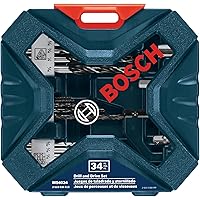BOSCH MS4034 Drilling and Driving Set (34-Piece), Black