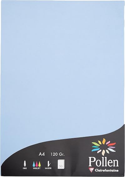 Clairefontaine Pollen Lavender Blue A4 50 Sheets 120gsm Premium Paper
