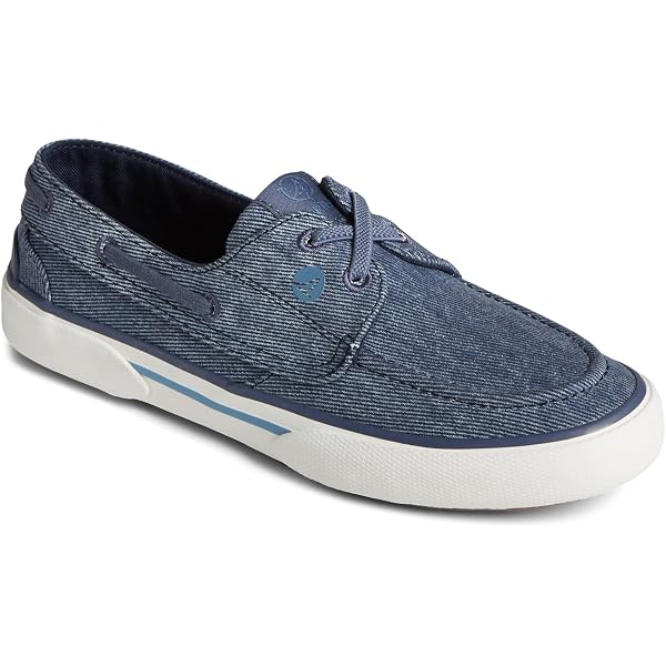 Sperry Bahama 2.0 Plat Mocassino Donna - Tomaia In Cotone Riciclato Con Stampa Pied De Poule, Plantare Memory Foam