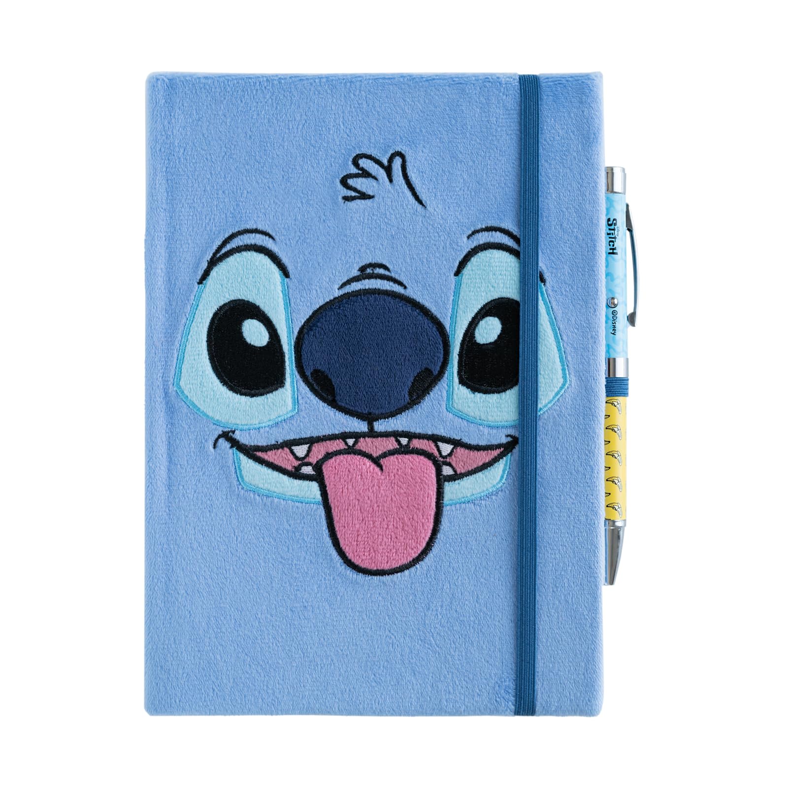 Grupo Erik A5 Notebook & Pen Set - Disney Stitch Stationery | Projector Pen & Plush Cover, Bullet Journal Dotted Note Book, Dotted Notebook A5 Sketchbook | Stitch Gifts, Disney Gifts Under 15 Pounds — image 1