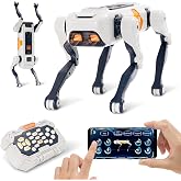 Maycoly Smart Robot Dog with APP Programming &amp; Voice Control, Remote Control for Robot Dog Toy, Interactive AI Dog Robot Pet with Motion Sensors, STEM Robots for Kids 5-7 &amp; 8-12, Robotic Dogs for Kids
