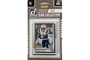 PANINI New England Patriots 2025 Donruss Factory Sealed Team Set Featuring a Drake Maye 2nd Year Card and Stefon Diggs with Kyle Williams, TreVeyon Henderson and Will Campbell Rated Rookie Cards Plus