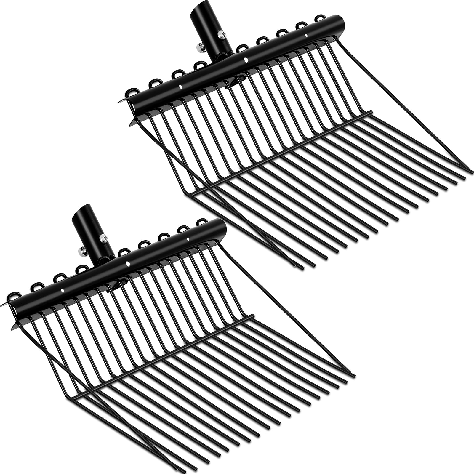 Photo 1 of ***MISSING PARTS***
Tandefio 2 Pack Manure Fork Replacement Head Metal Pitchfork Horse Manure Rake Garden Pitch Fork Replacement Head with Angled Tines for Horse Stall Poop Picking up(Black)