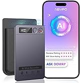 AI Voice Recorder, Note Pro Voice Recorder Transcribe & Summarize, AI Noise Cancellation Technology, Supports 152 Languages, 64GB Memory APP Control Audio Recorder for Lectures, Meetings, Calls