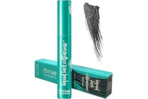 KEHOO Thrive Mascar a Liquid Lash Extensions, Thrive Mascara Liquid for Lash Extensions Mascara-Brynn Thick and slender (Rich Black 10.7g）0.38 OZ