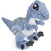 TCBunny Baby Dinosaur 12" Bedtime Stuffed Animal Plush Toy, Kid's Gifts for Boys, Girls, Birthday, Valentine, Christmas (Veliciraptor)