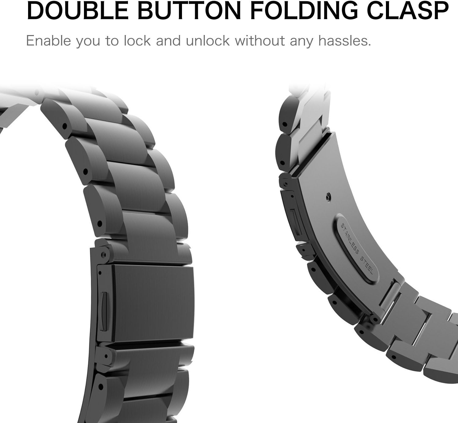 FINTIE Strap Compatible with Garmin Vivoactive 5/Vivoactive 3/Forerunner 645 Music/Vivomove HR Smartwatch - Image 4