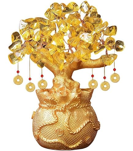 Amazon.com: Feng Shui Citrine/Yellow Crytal Money Tree with