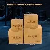 Yes4All Wood Plyo Box 40.6 x 35.6 x 30.5 cm Vintage Jump Box view 4