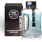 Hydrogen Water Bottle, 50oz/1.5L Large-Capacity Hydrogen Water Generator with SPE/PEM Technology, Rechargeable Hydrogen Water Ionizer, 6 Min Electrolysis for Sports Fitness Exercise Gift