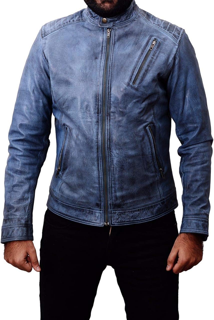 denim and leather jacket mens