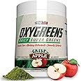 EHP Labs OxyGreens Super Greens Powder - Spirulina & Chlorella Superfood, Green Juice Powder & Greens Supplements with Prebiotic Fibre, Antioxidants & Immunity Support, 30 Serves (Crisp Apple)