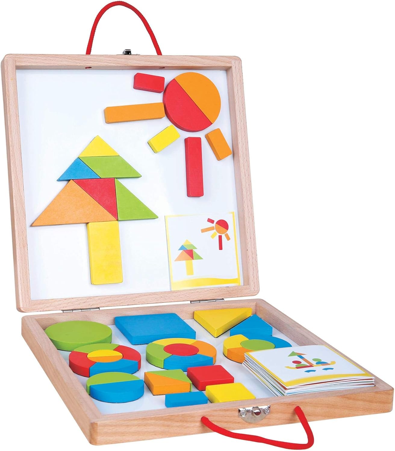 lelin wooden activity cube