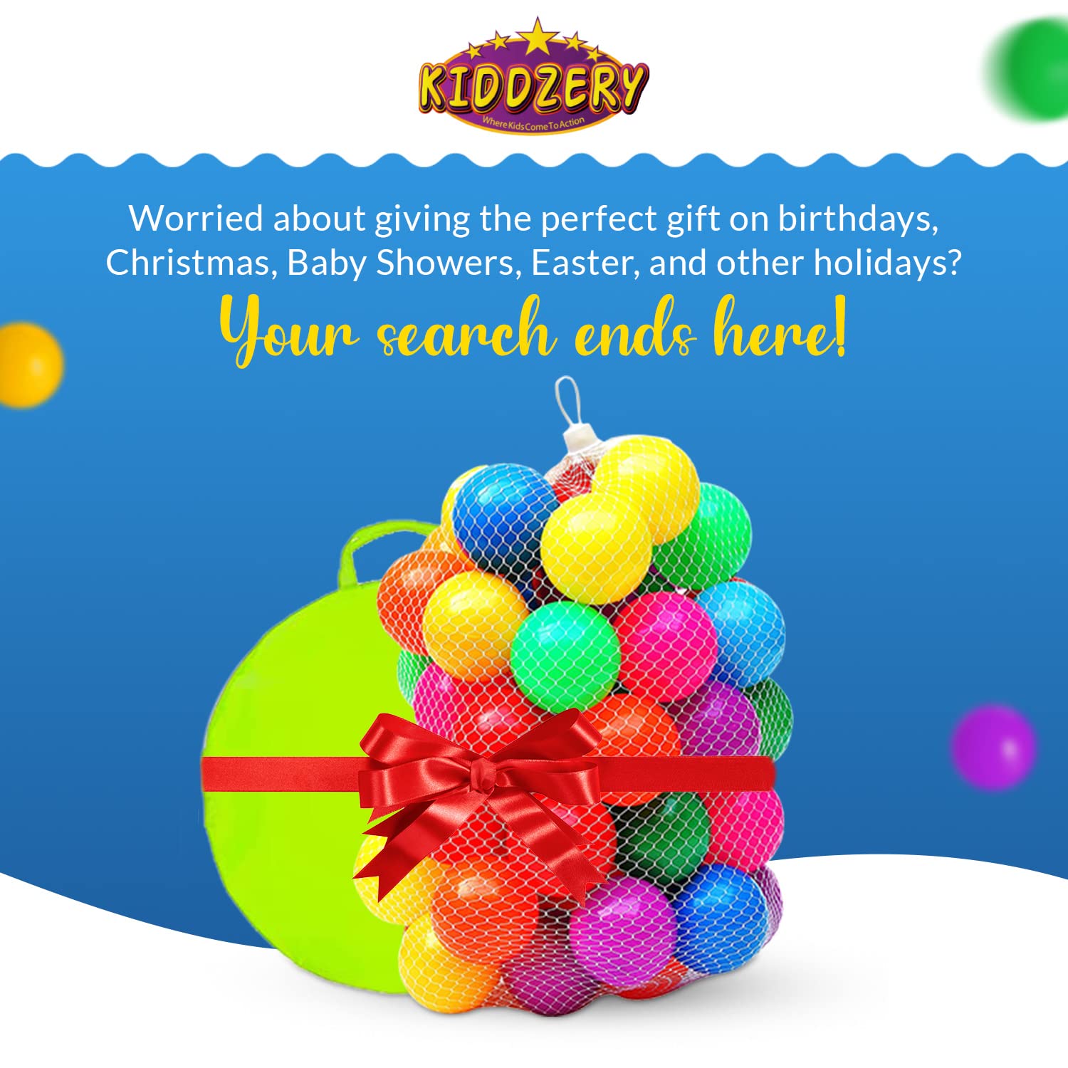 Kiddey Caterpillar Kids Play Tunnel and Tent with 50 Balls 2 Pc. Crawl Through Baby Ball Pit Pop up for Toddler and Babies, Indoor & Outdoor Jungle Gym Party Gift | Crawling Tunnels & Tents