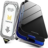 TEMPRTEK 2 Pack iPhone 14 Pro Max Privacy Screen Protector Privacy 9H Military Grade Scratch Fingerprint Resistance Anti-Glare Shatterproof Tempered Glass Anti-Spy Easy Installation Bubble Free