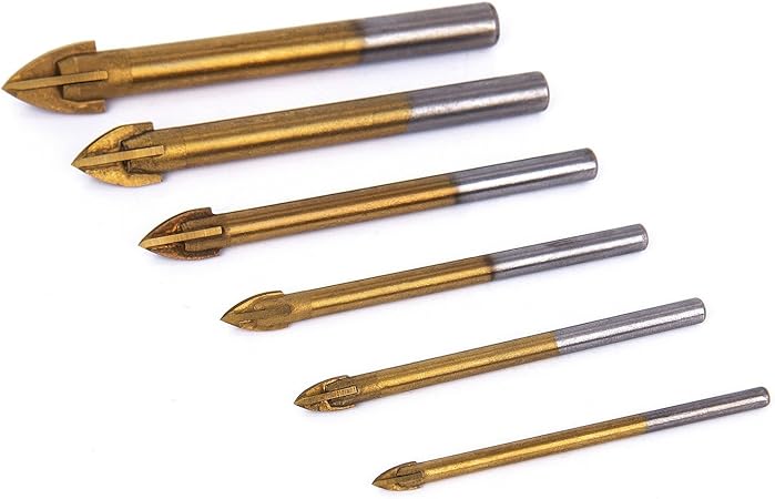 Scie Cloche A Tete Cruciforme En Carbure De Tungstene Pour Mur Ceramique Carrelage Marbre Verre 4 Mm 5 Mm 6 Mm 8 10 Mm 12 Mm Amazon Fr Bricolage