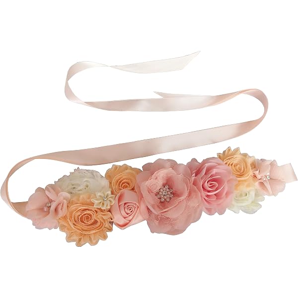 Amazon.com: Lauthen.S Maternity Flower Sash Headband Set  display picture 3