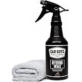CAR GUYS Hybrid Wax - Advanced Car Wax - Long Lasting and Easy to Use - Safe on All Surfaces - 18 Oz Kit