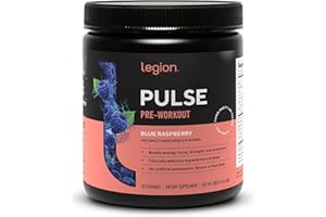 LEGION Pulse Pre Workout - All Natural Nitric Oxide Preworkout Drink to Boost Energy, Creatine Free, Naturally Sweetened, Bet