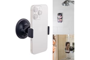 HULA+ Universal Phone Holder, Record with Front and Back Camera, Shower Mirror Bathroom Phone Holder, Adjustable Wall Mount Stand, TikTok YouTube Vlog Video Recording Kit Influencer Essentials Accessories