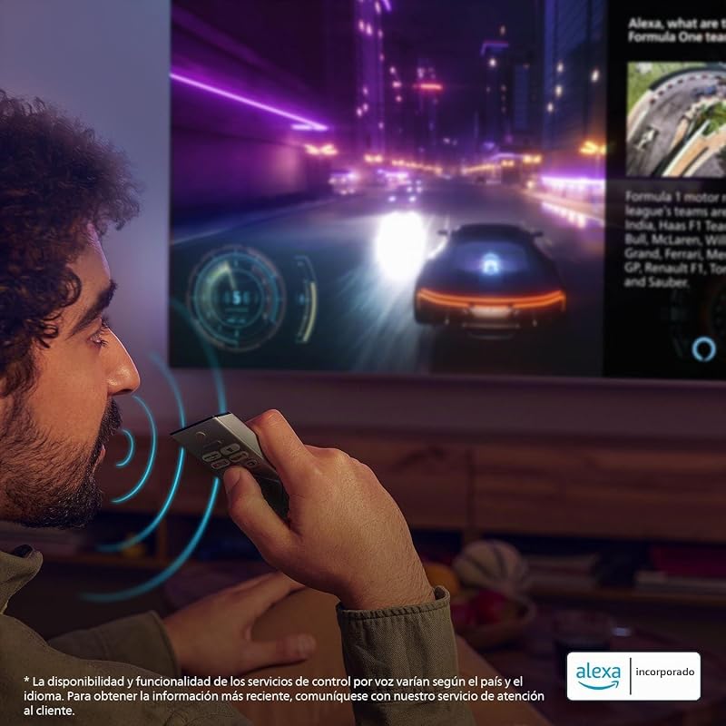 65PUS7200 Smart TV 4K LED - Pantalla de 65 Pulgadas con Plataforma Titan OS, Pixel Precise Ultra HD y Sonido Dolby Atmos - Funciona con Alexa y con el Asistente de Voz de Google