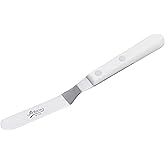 Ateco Offset 4.5-Inch Stainless Steel Blade, Plastic Handle, Dishwasher Safe Icing Spatula