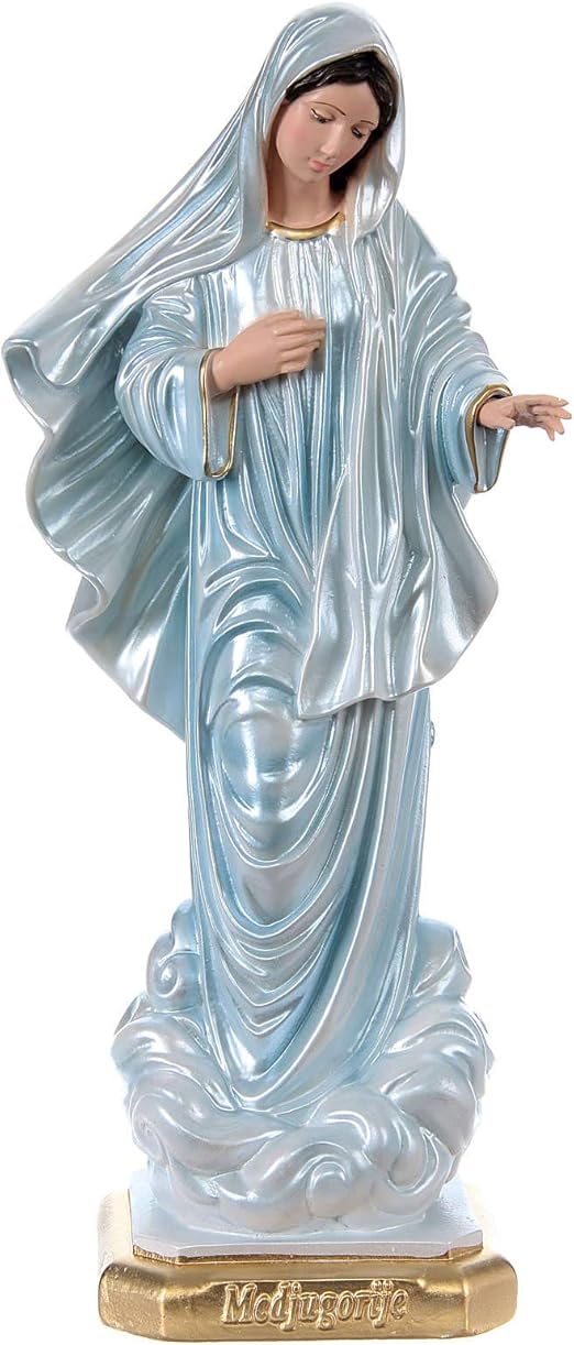 Figurines 16 Cm Ferrari Arrighetti Estatua De La Virgen De Medjugorje De Material Irrompible Pintada A Mano Jardin Shoplike Ro