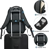 LOVEVOOK Laptop Backpack 15.6 Inch Women Waterproof USB Charging Port Dark Gray view 5