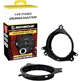 Scosche SAT6 5.25-6.5&rdquo; Speaker Adapters Compatible with Select 2000-2020 Lexus, Scion and Toyota Vehicles - Adapter for 5 1/4' to 6 1/2' Car Door Speakers - Sold in Pairs - Does Not Fit 6.75' or 6X9'