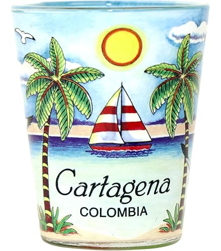 World By Shotglass Colombia Flag Shot Glass – Multicolor Glass Shotglass
