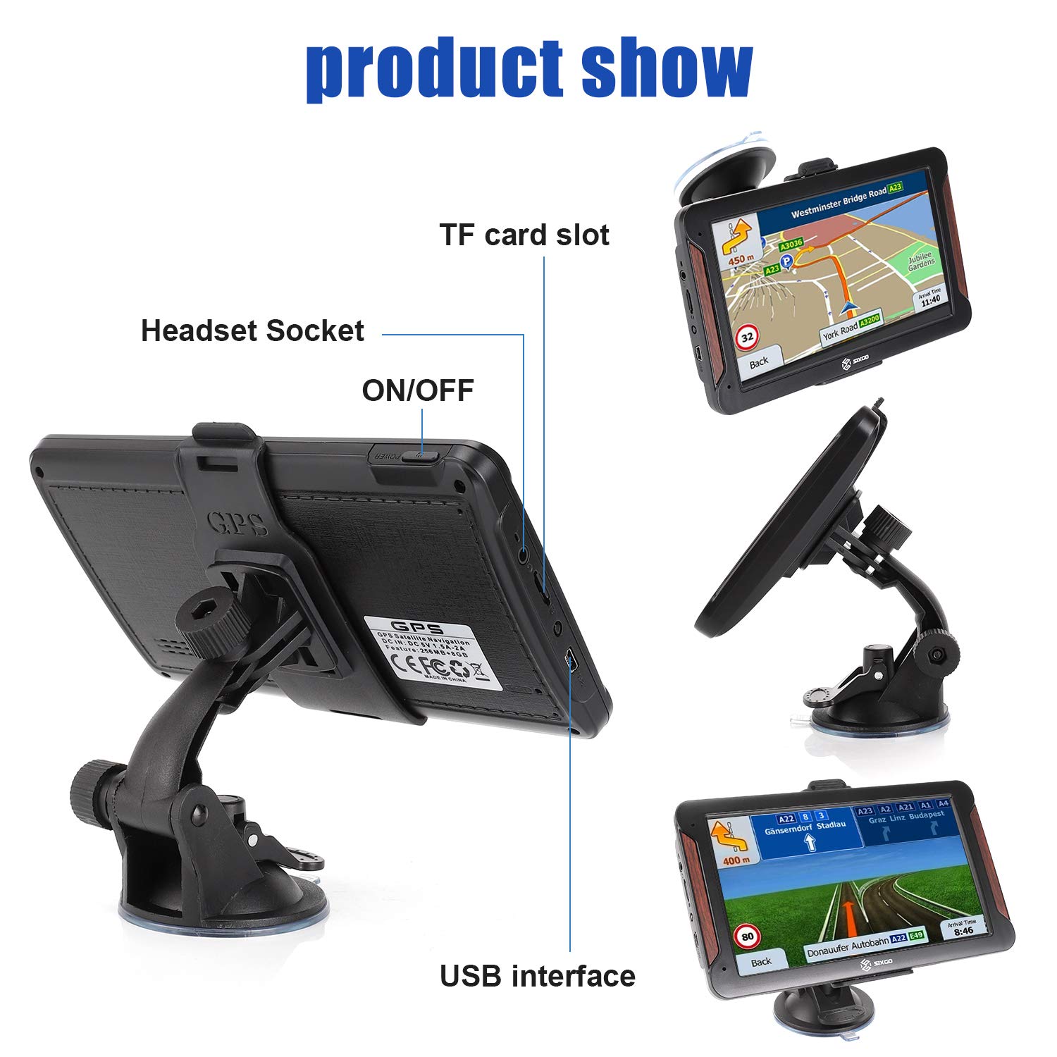 Mua SIXGO GPS Navigation for Car 7 Inch GPS Navigation System Satellite Navigation for Truck 8GB