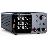 DC Power Supply, 30V 10A Bench Power Supply with Encoder Adjustment, 5V/3.6A USB&amp;Type-C Quick-Charge, Adjustable Power Supply with Output Enable/Disable Button, Short Circuit Alarm