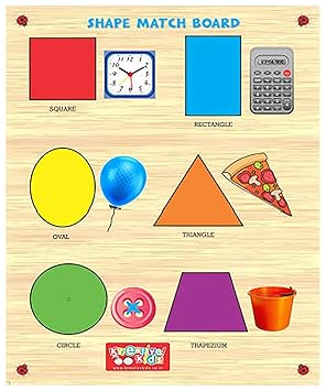 Zitto Premium Wooden Shape Match Educational Puzzle Toy