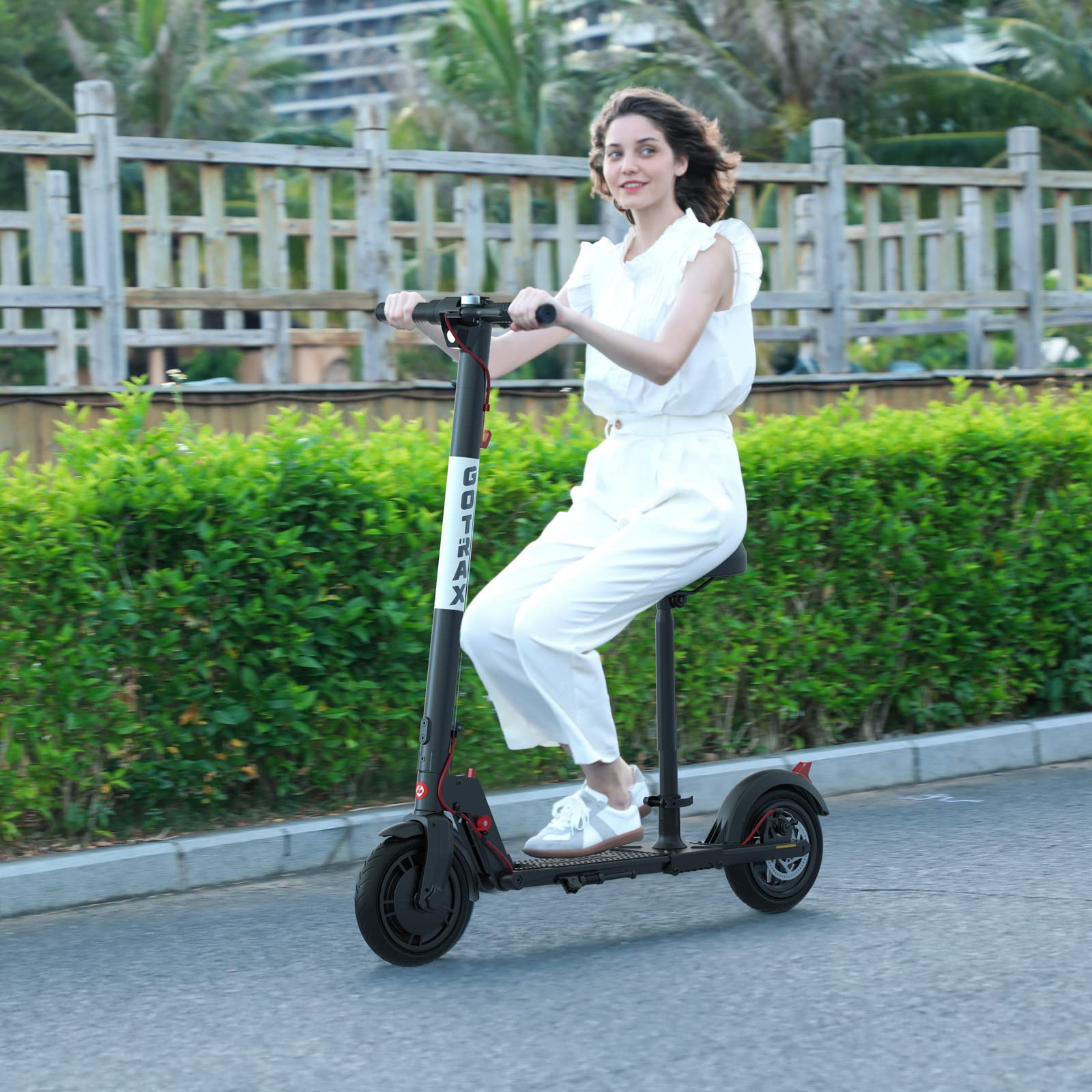 Gotrax Saddle Basic Electric Scooter Seat Only for GXL V2 XR Ultra E Scooter, Comfortable and Adjustable Shockproof Scooter Seats Attachment Black