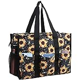 ABAMERICA Nurse Bags for Work Nursing Bag Multiple Pockets Waterproof Organizing Zip Top Clinical Bag for Nursing Students